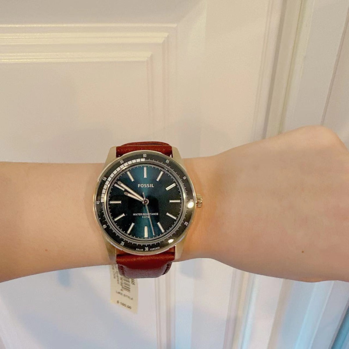 Fossil BQ2665 Sullivan Solar-Powered Brown Leather Watch Fossil BQ2665 Sullivan Solar-Powered Brown Leather Watch